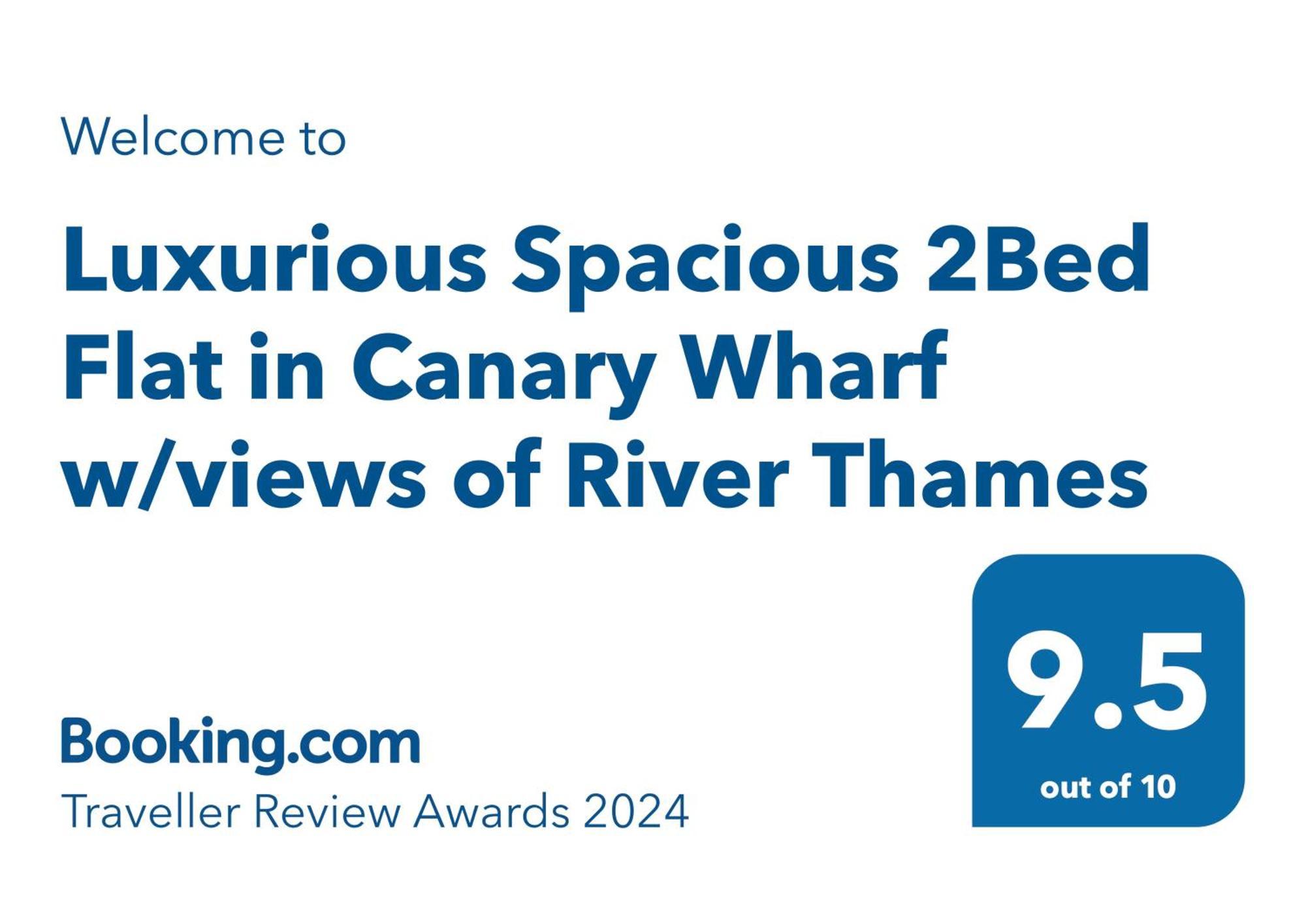 Luxurious Spacious 2Bed Suites Skyline River Views By Canary Wharf Londres Exterior foto
